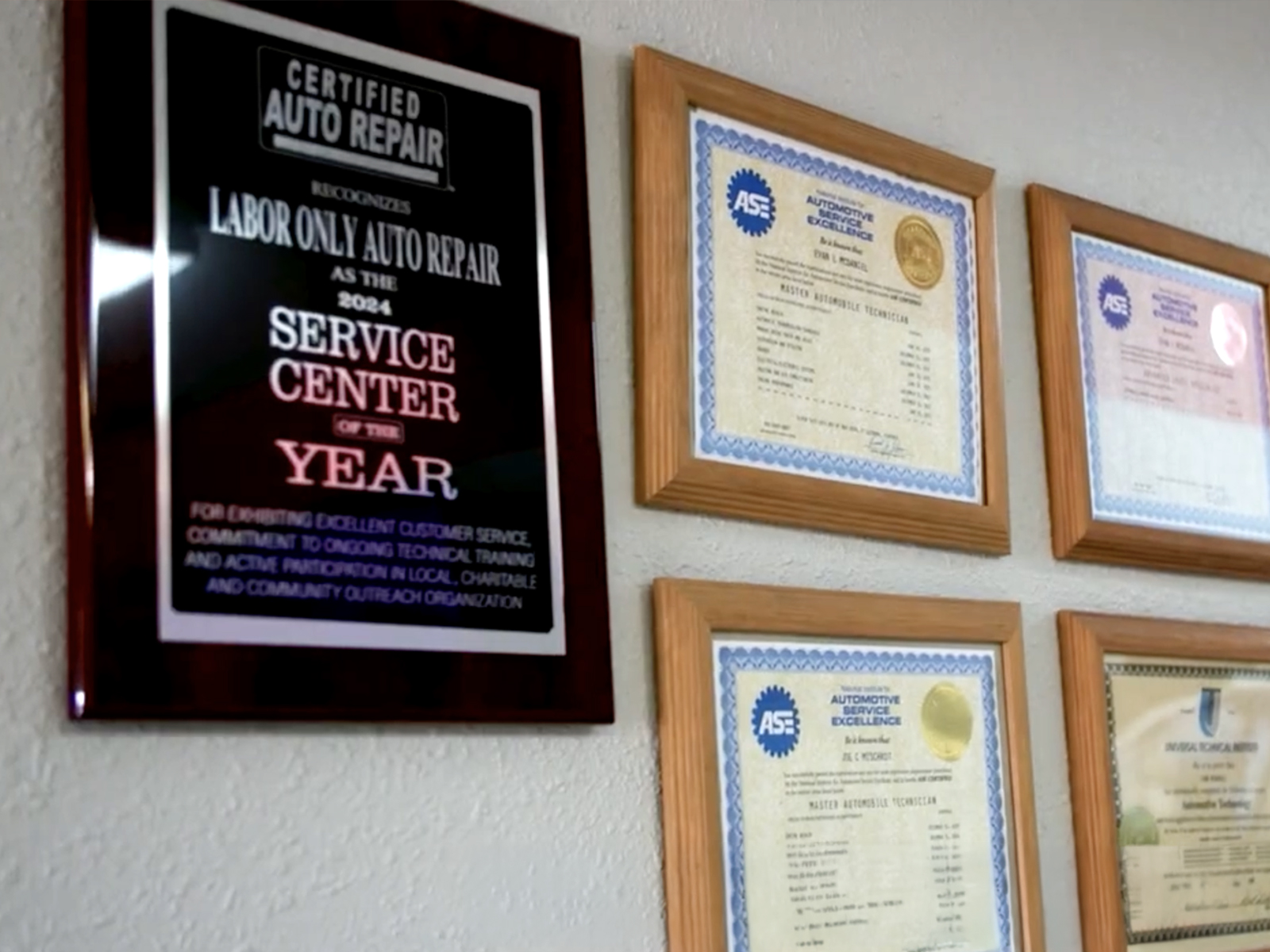 Top auto service near me — ASE Certified Service Center of the Year awards